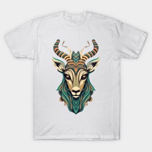 Discovering the beauty of nature through this majestic deer illustration T-Shirt